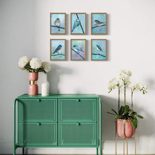 A Quiet Strength – Mini Bird Art Prints - Set of 6