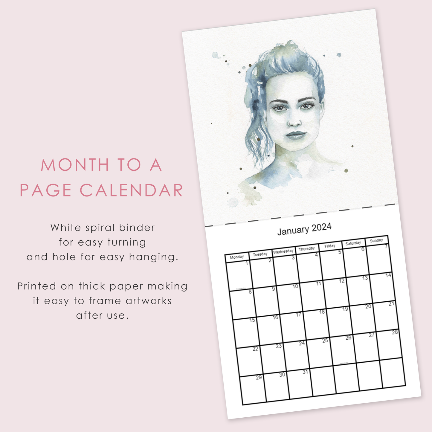 **Pre-Order** 2024 Watercolour Muse Calendar