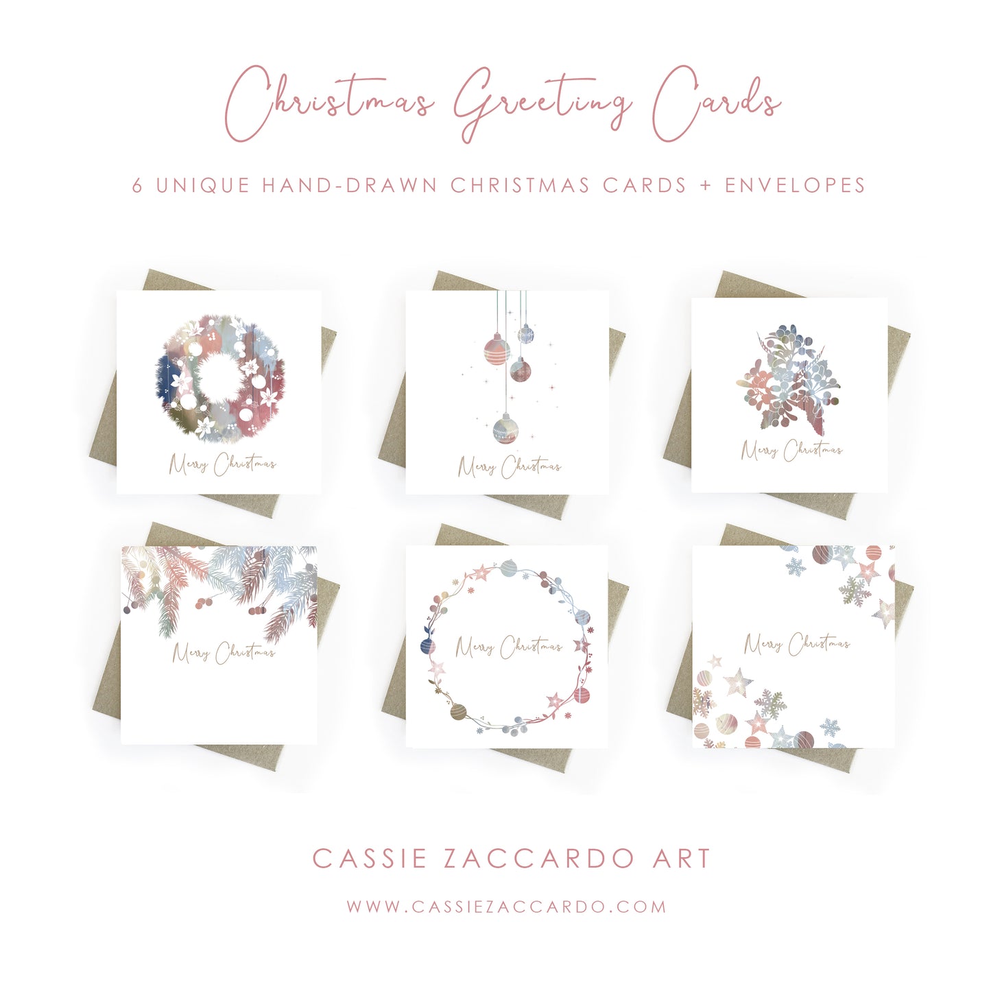 Christmas Greeting Cards - Pack of 6