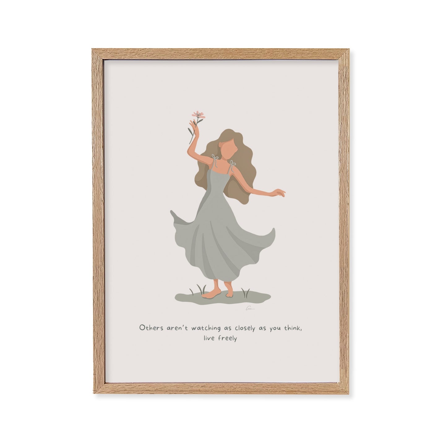 Live Freely - Calming Female Illustration Print *Pre-Order*