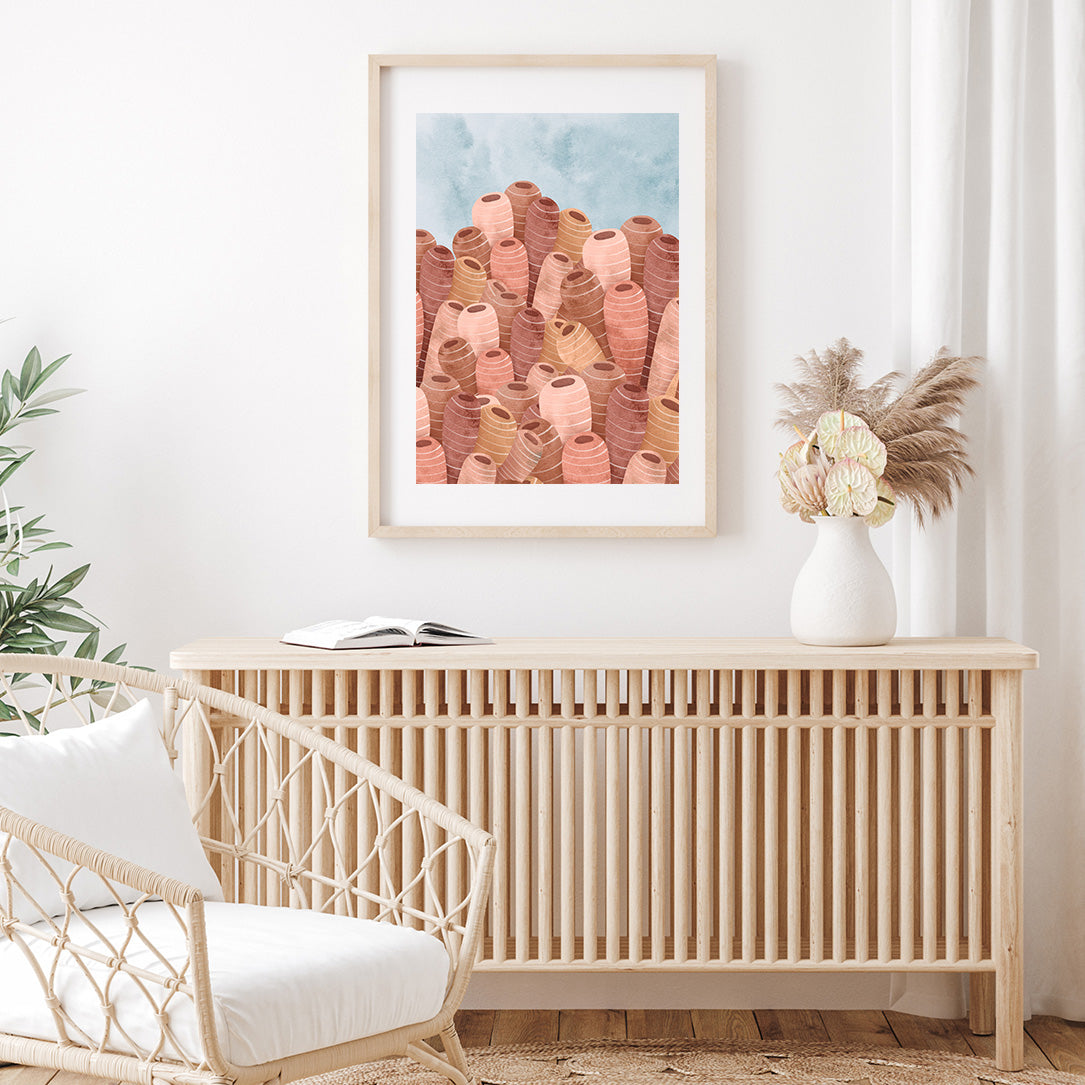 'Blushing Corals' | Under the Sea Coral Wall Art Print