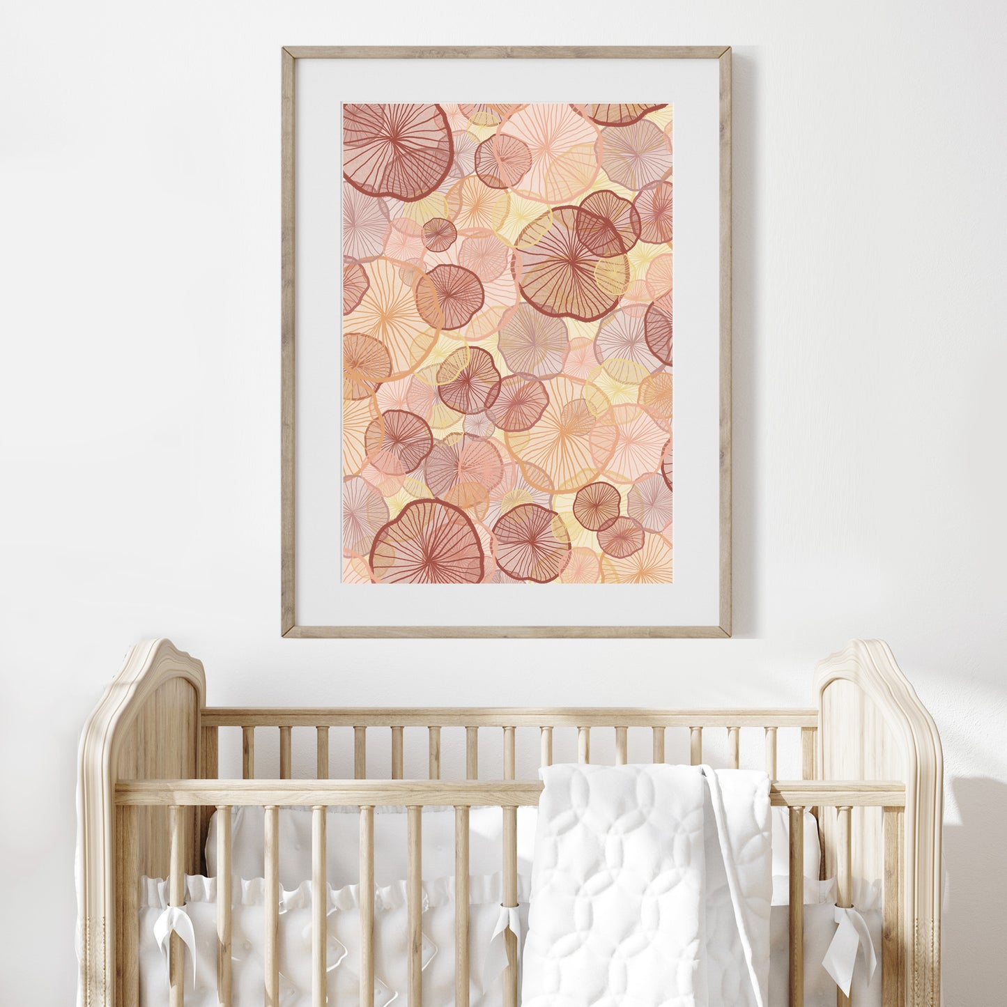 'Coral Circles' | Under the Sea Coral Wall Art Print