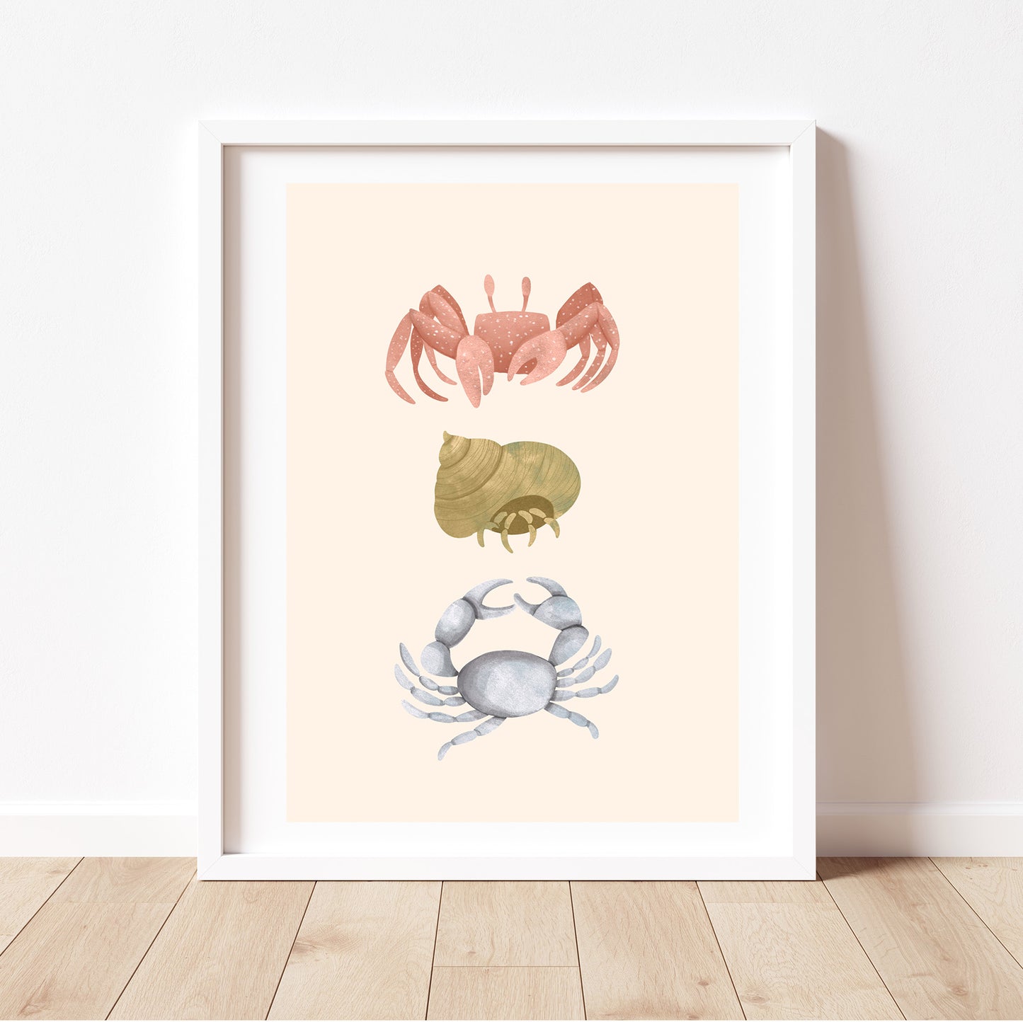 'Coastal Crustaceans' | Under the Sea Crabs Wall Art Print
