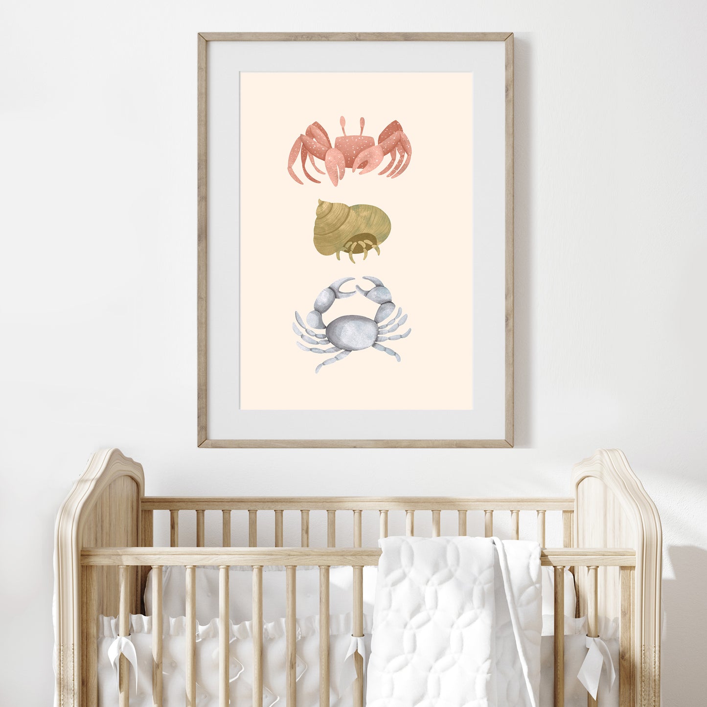 'Coastal Crustaceans' | Under the Sea Crabs Wall Art Print