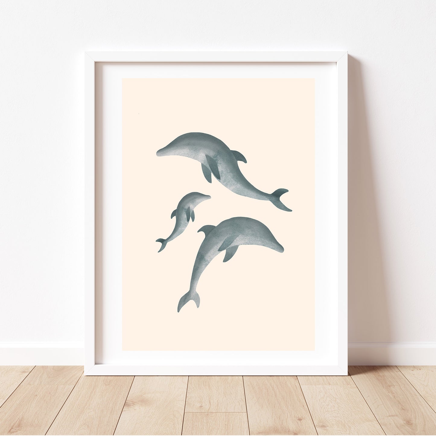 'Dolphin Dance' | Under the Sea Dolphin Wall Art Print