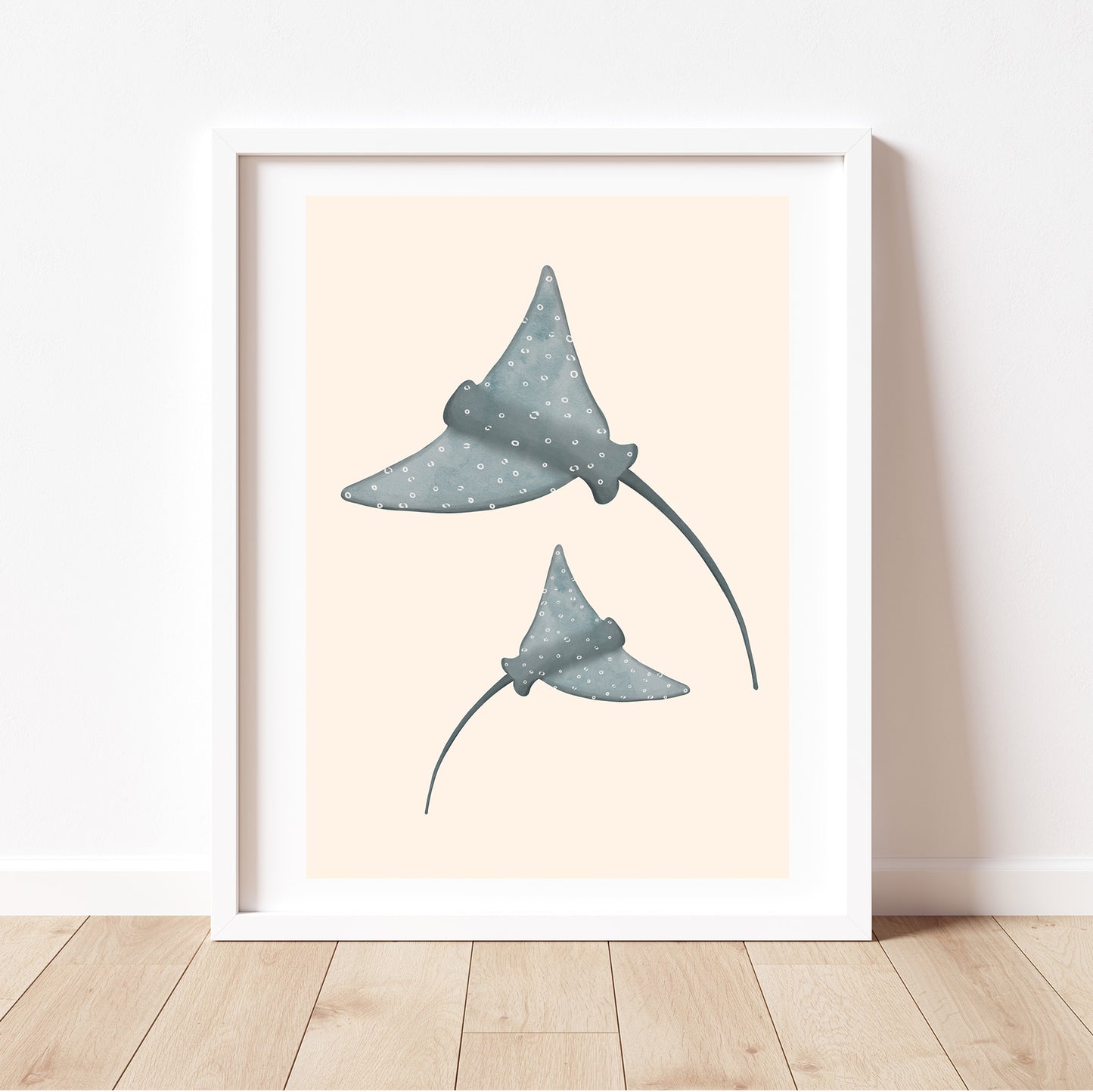 'Dancing Rays' | Under the Sea Stingray Wall Art Print