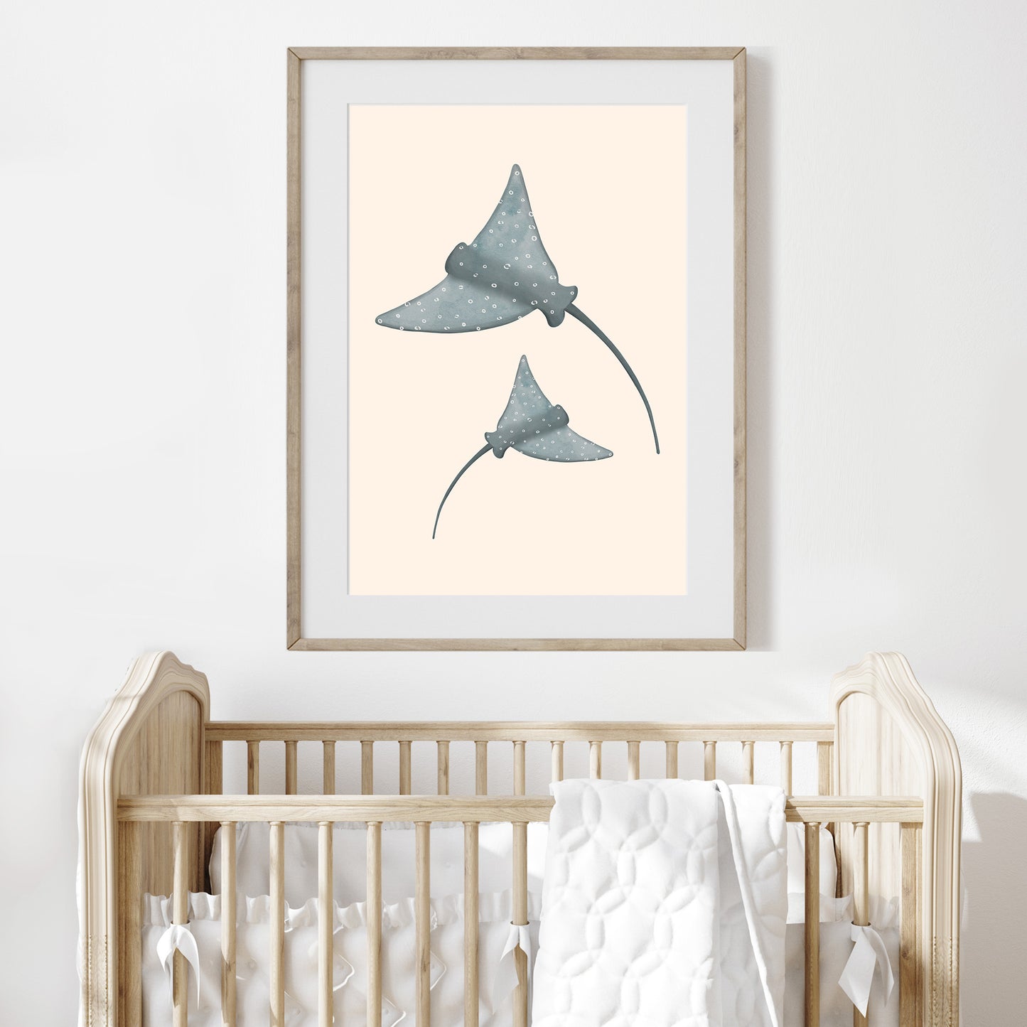 'Dancing Rays' | Under the Sea Stingray Wall Art Print