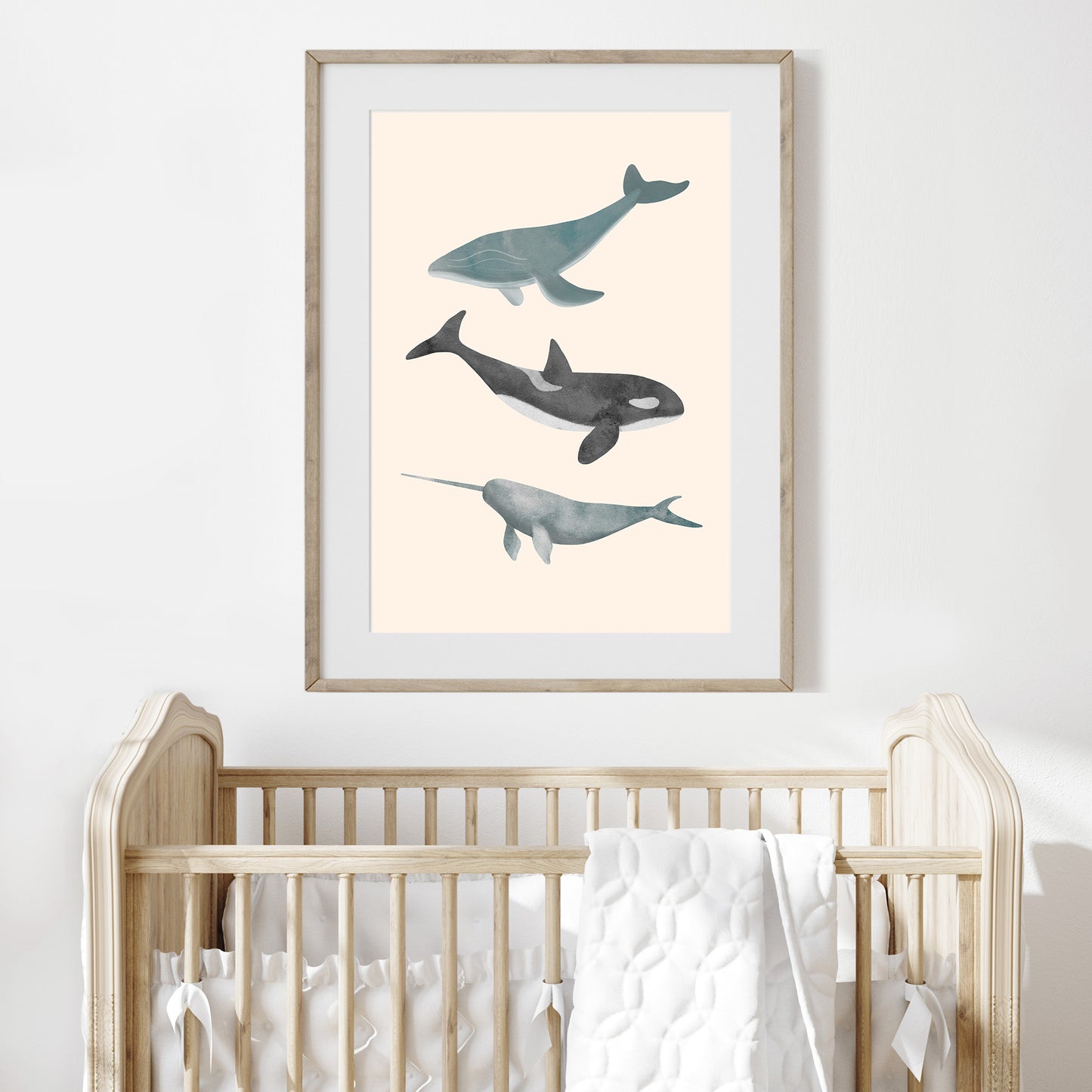 'Whale Trio' | Under the Sea Whales Wall Art Print