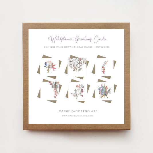 Wildflower Greeting Cards - Pack of 6