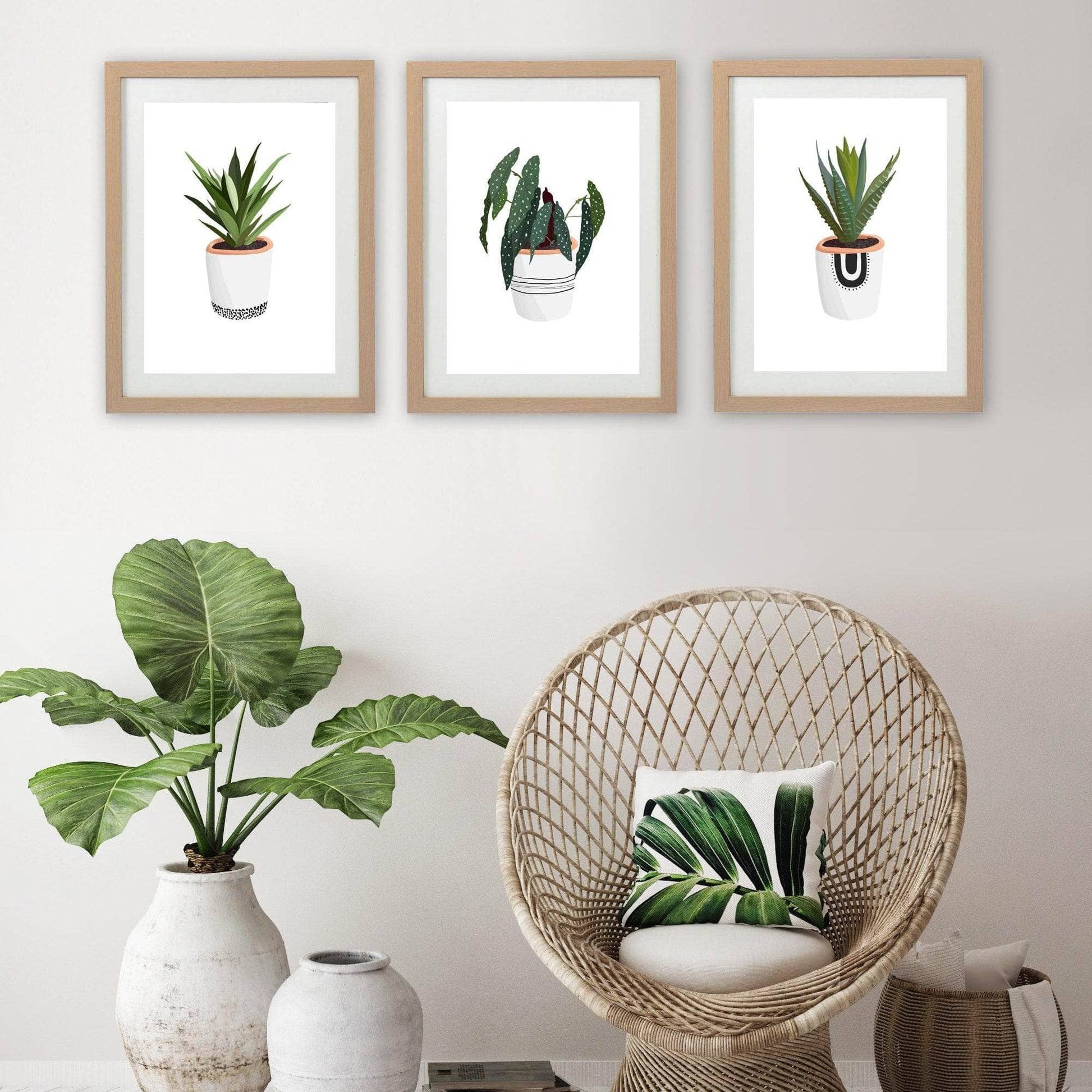 Cosy House Plant One | Wall Art Print