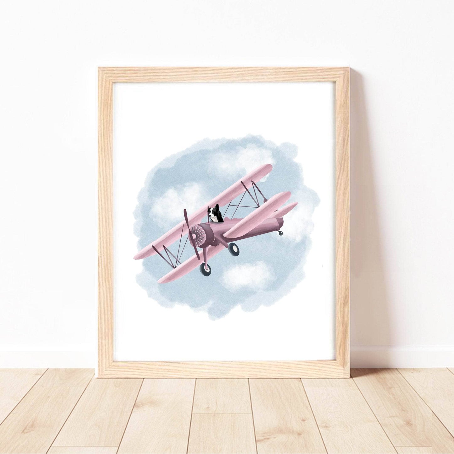 Dogs on Adventures Wall Art Print | Plane