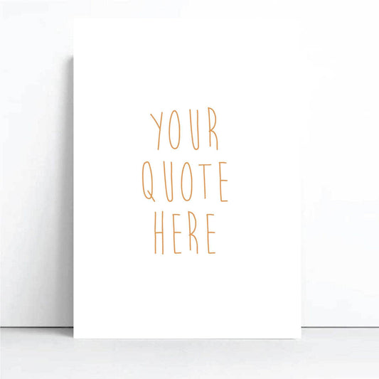 Kids Nursery Wall Art Print | Personalised Quote