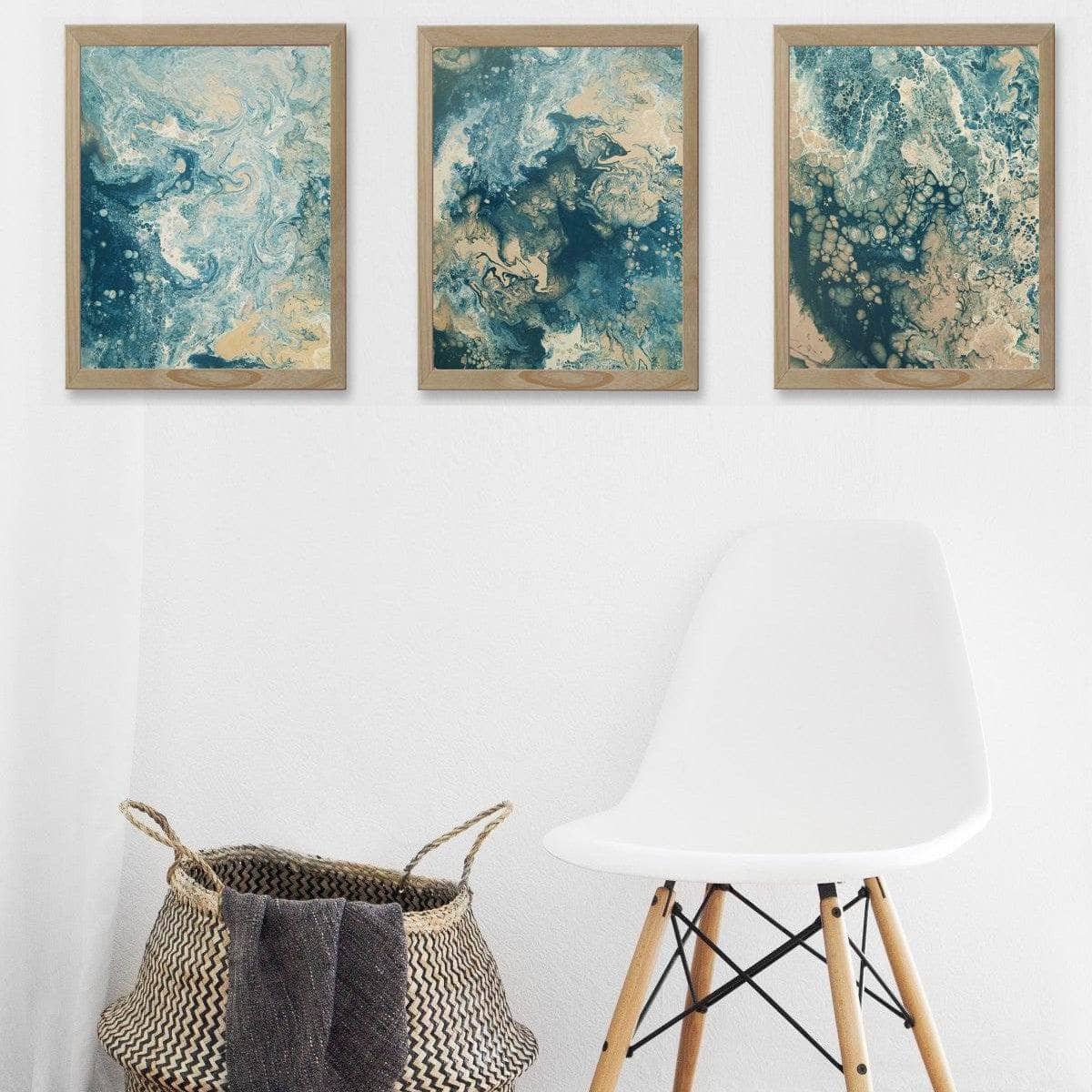 Ocean Blues Art Print Collection - Set of Three