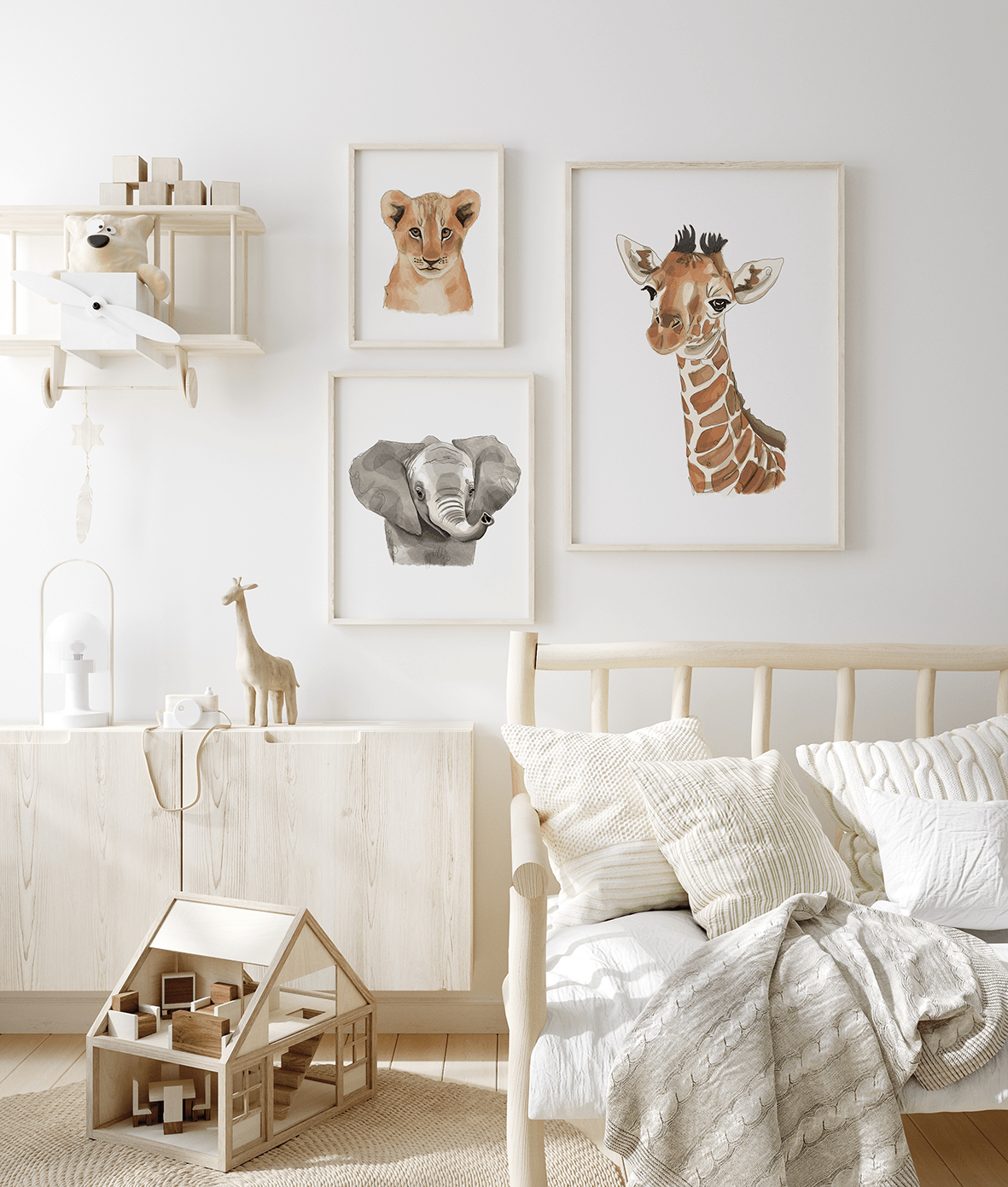 Safari Animals Baby Gift Box Bundle