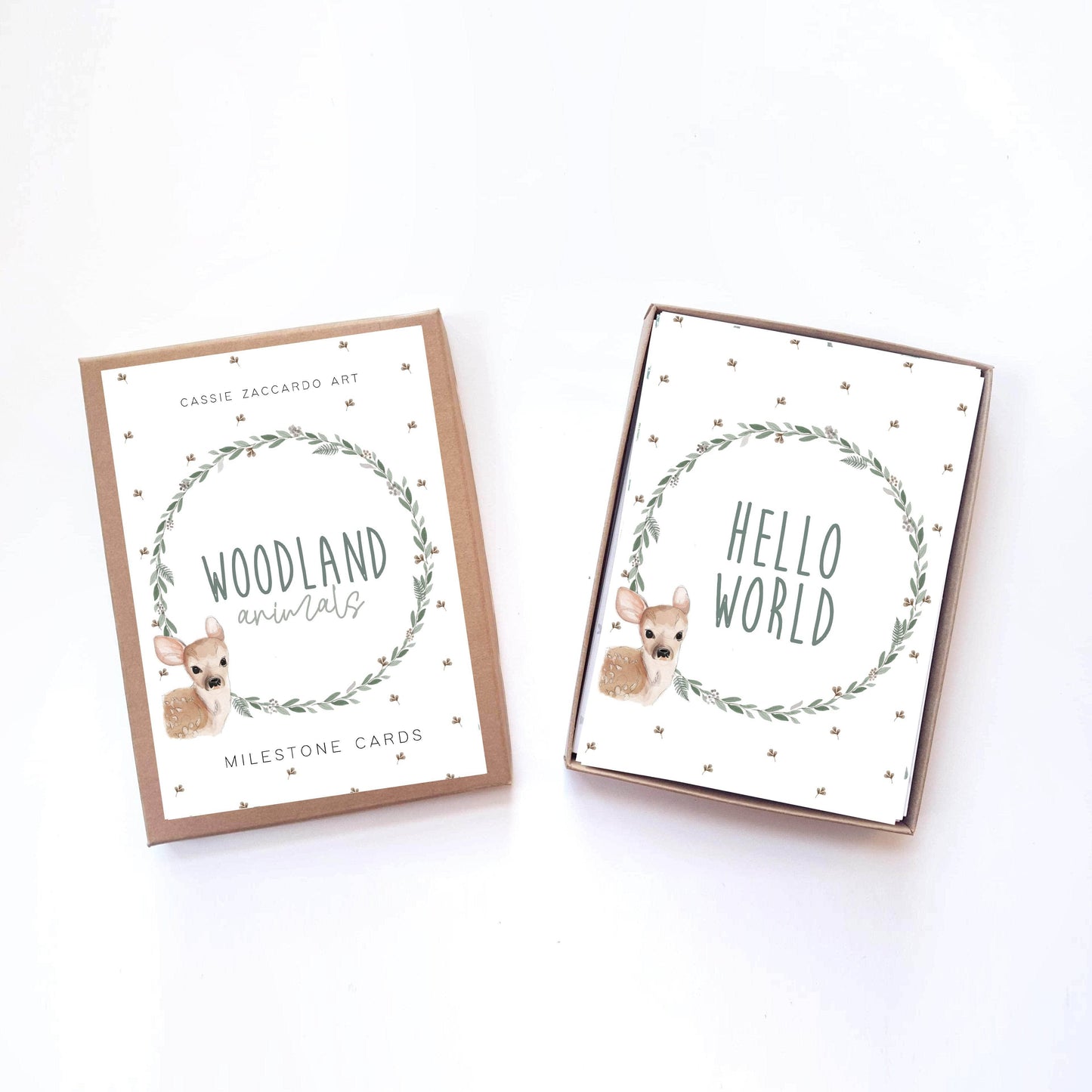 Woodland Animals Milestone Cards