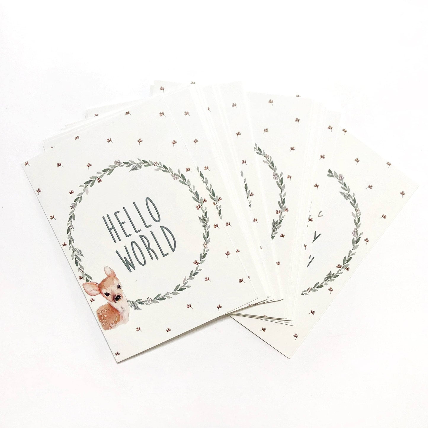 Woodland Animals Milestone Cards