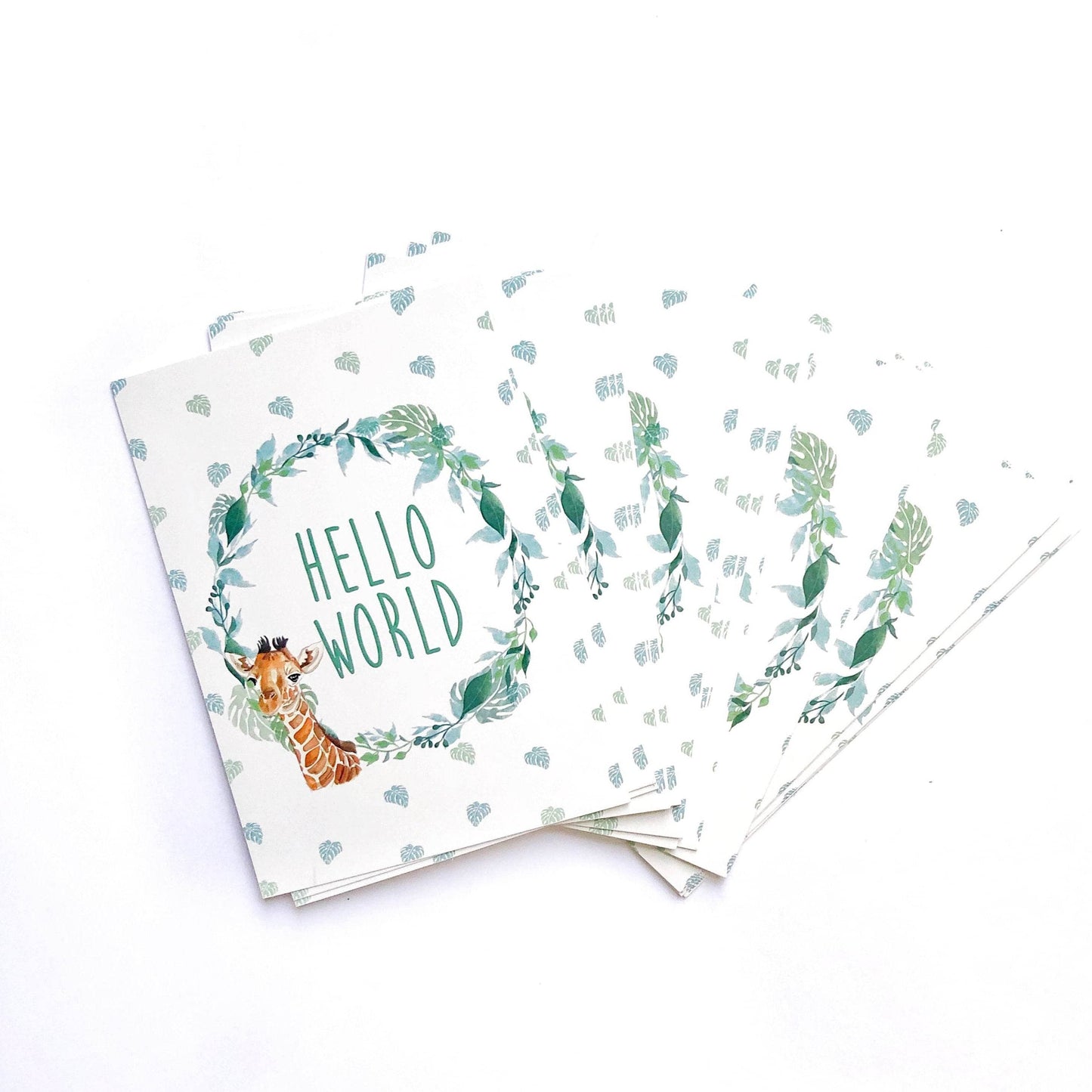 Safari animals milestone cards