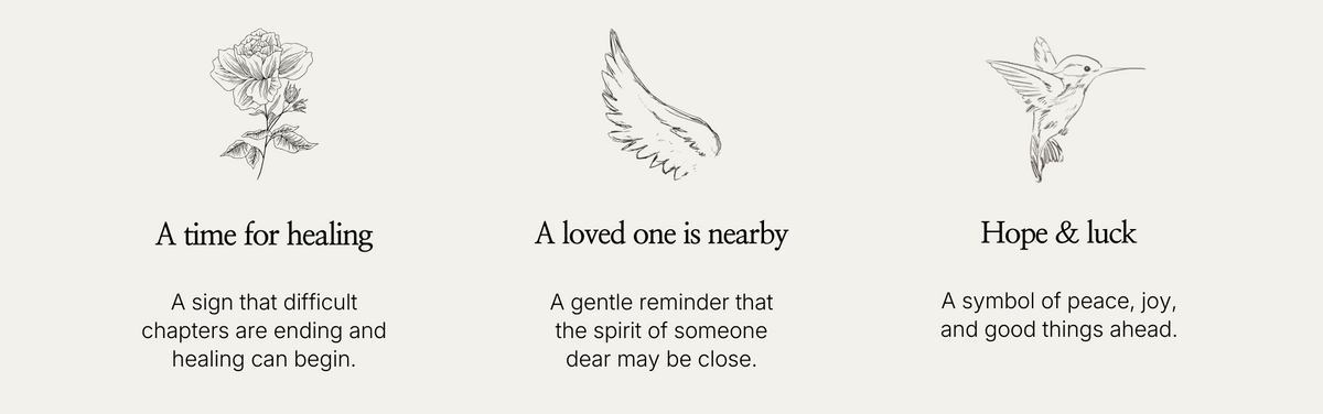 The meaning of the hummingbird illustration
