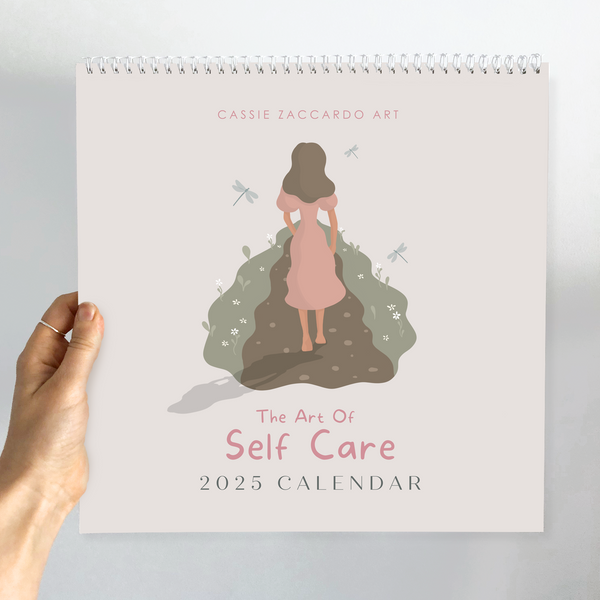 2025-self-care-art-calendar-women-s-mindfulness-home-decor-cassie-zaccardo-art