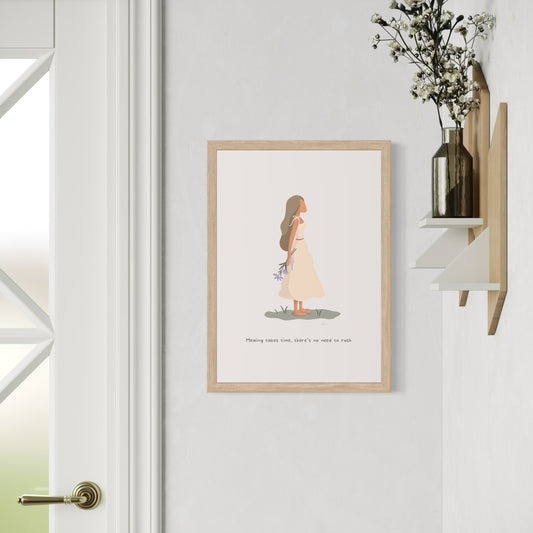 Healing Takes Time - Calming Female Illustration Print *Pre-Order*