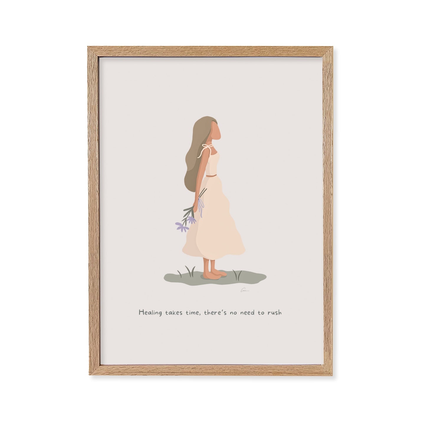 Healing Takes Time - Calming Female Illustration Print *Pre-Order*