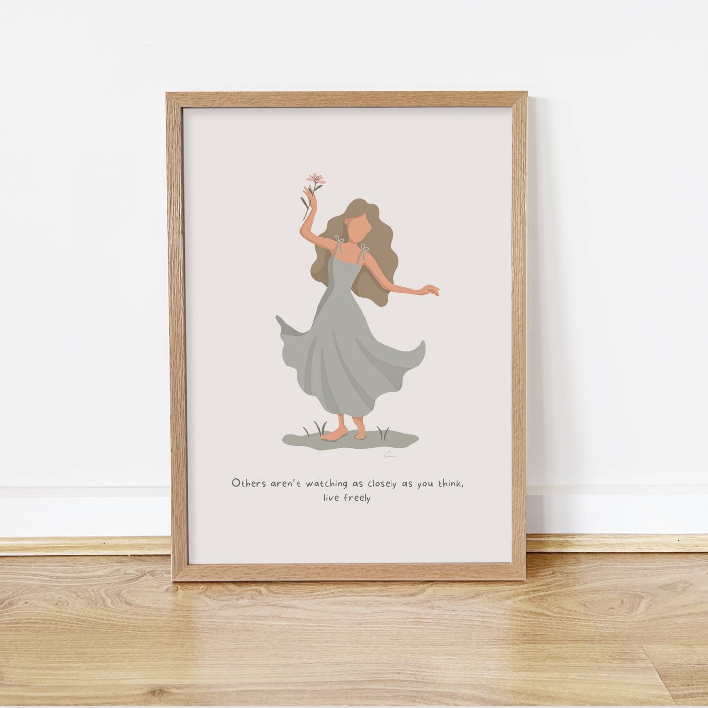 Live Freely - Calming Female Illustration Print *Pre-Order*