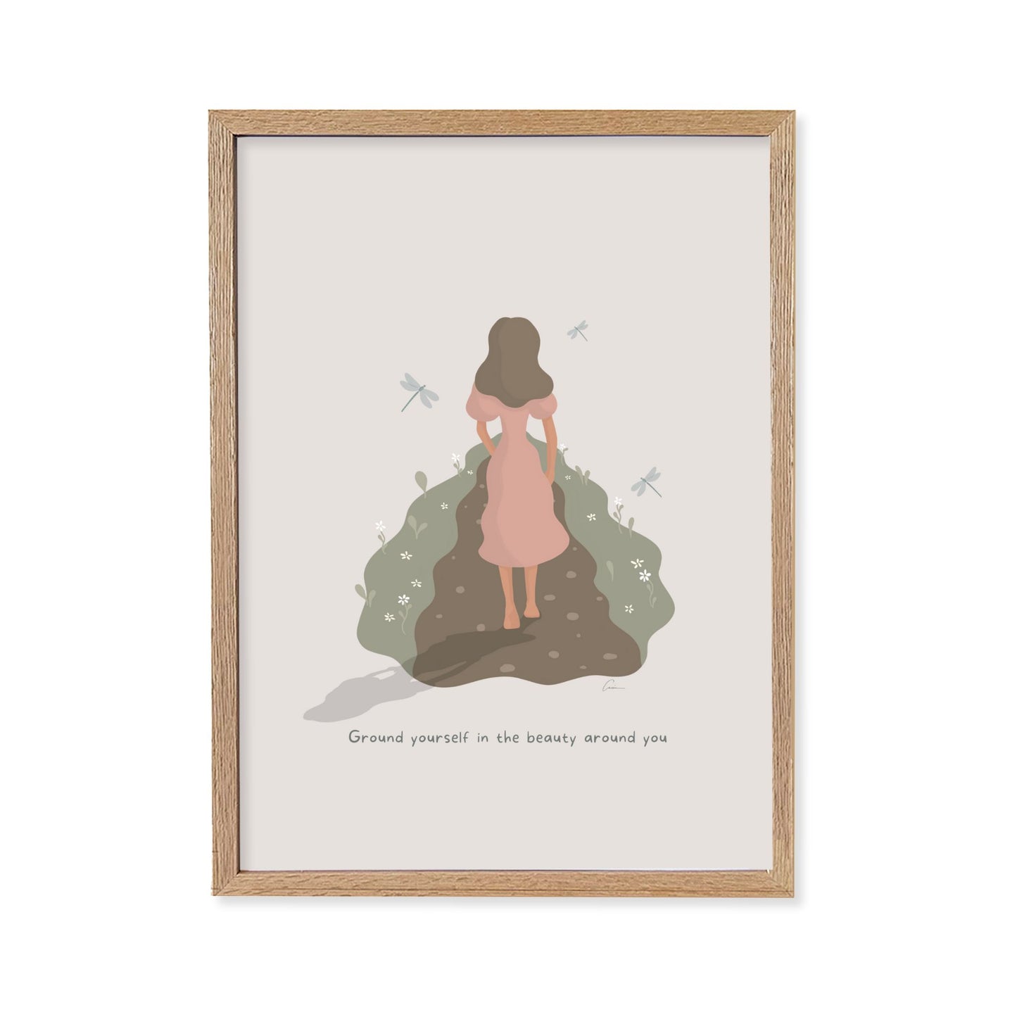 Barefoot Nature Walk – Women’s Grounding Art Print