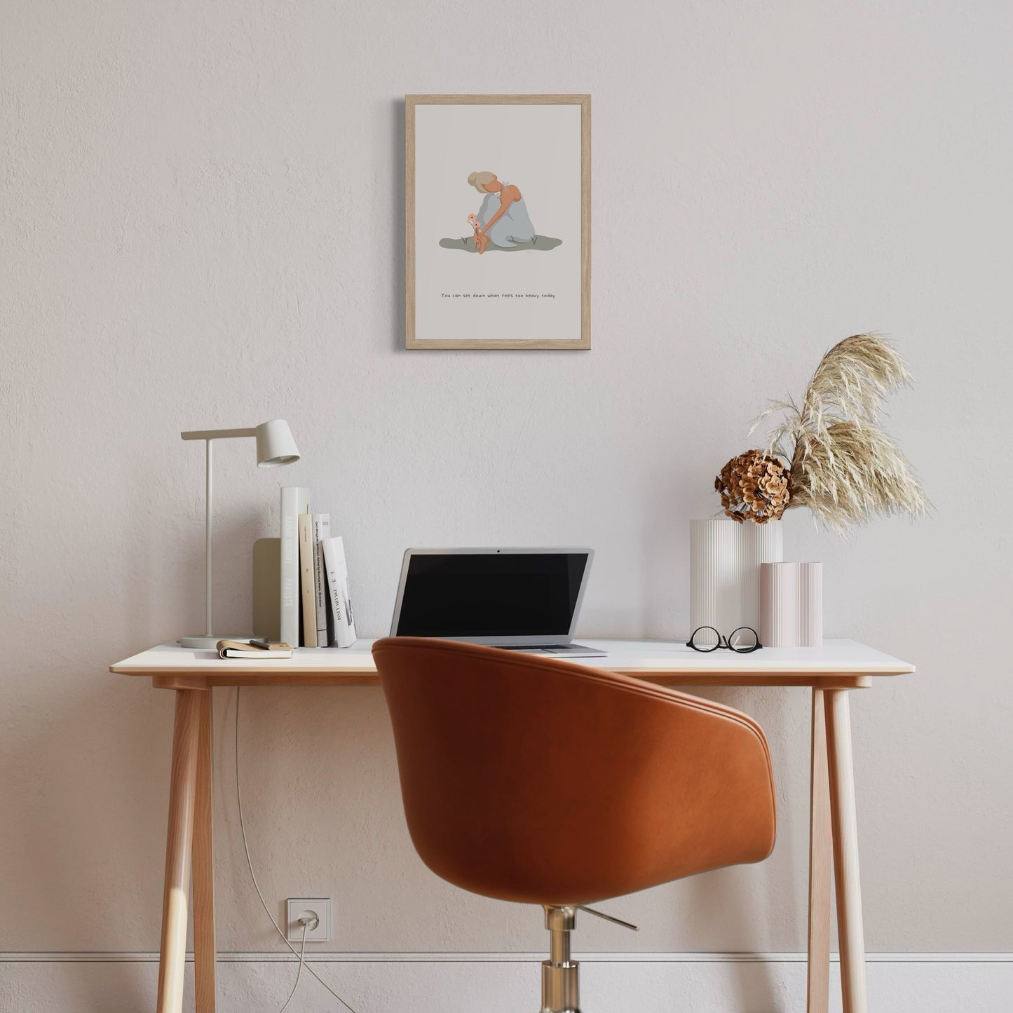 Set Down The Heavy - Calming Female Illustration Print *Pre-Order*