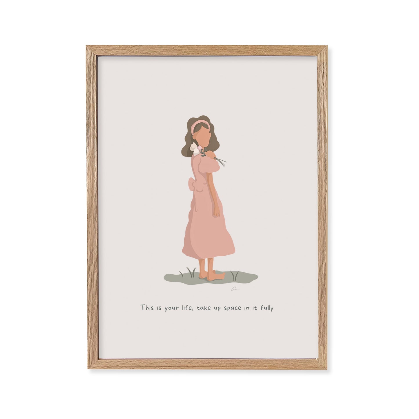 Take Up Space - Calming Female Illustration Print *Pre-Order*
