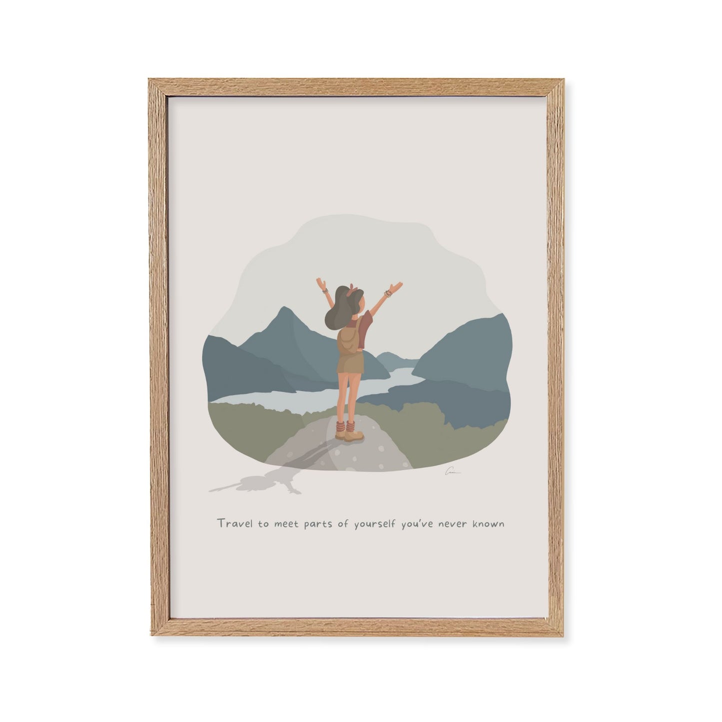 Travel to Find Yourself | Women's Self-Discovery Art Print