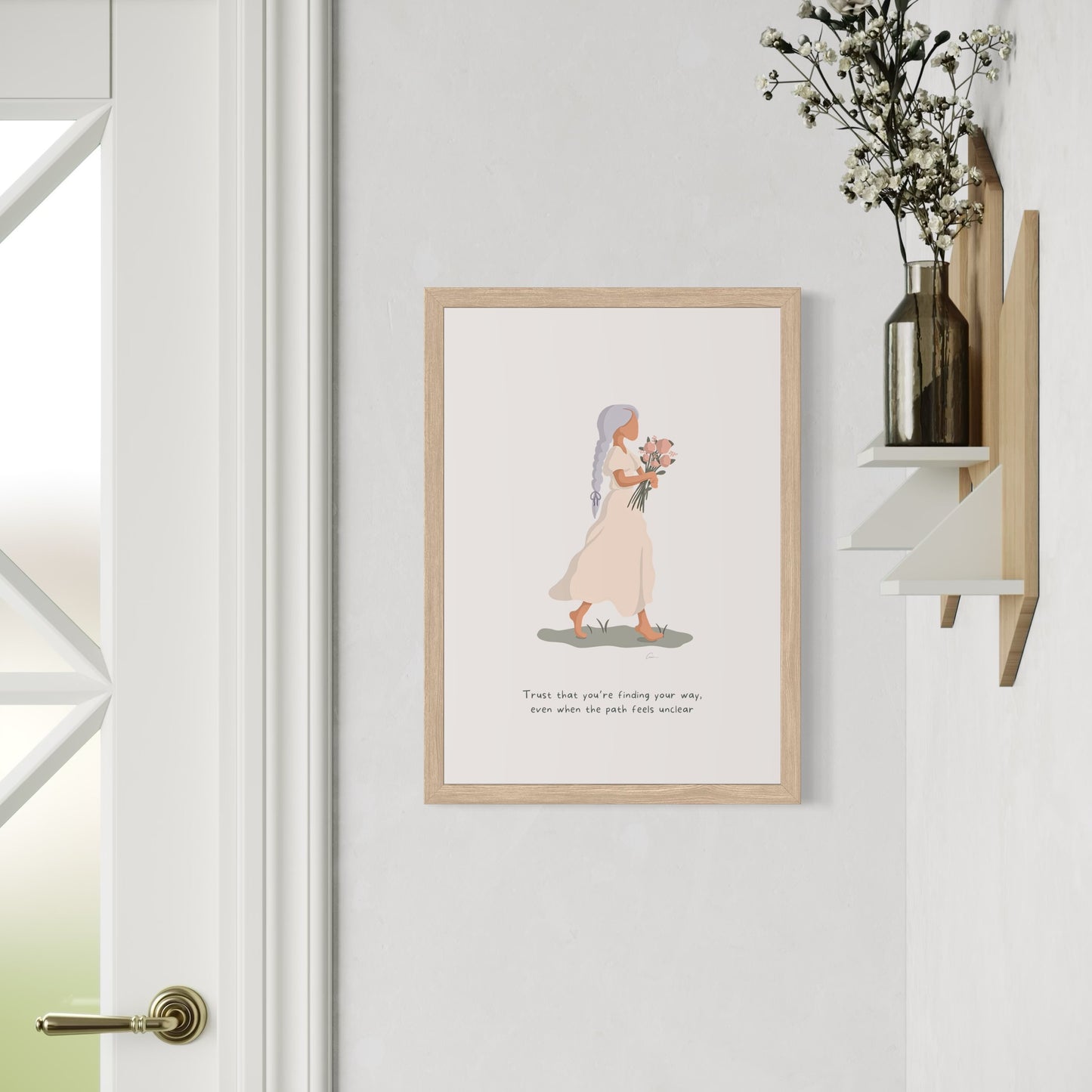 Trust Your Way - Calming Female Illustration Print *Pre-Order*