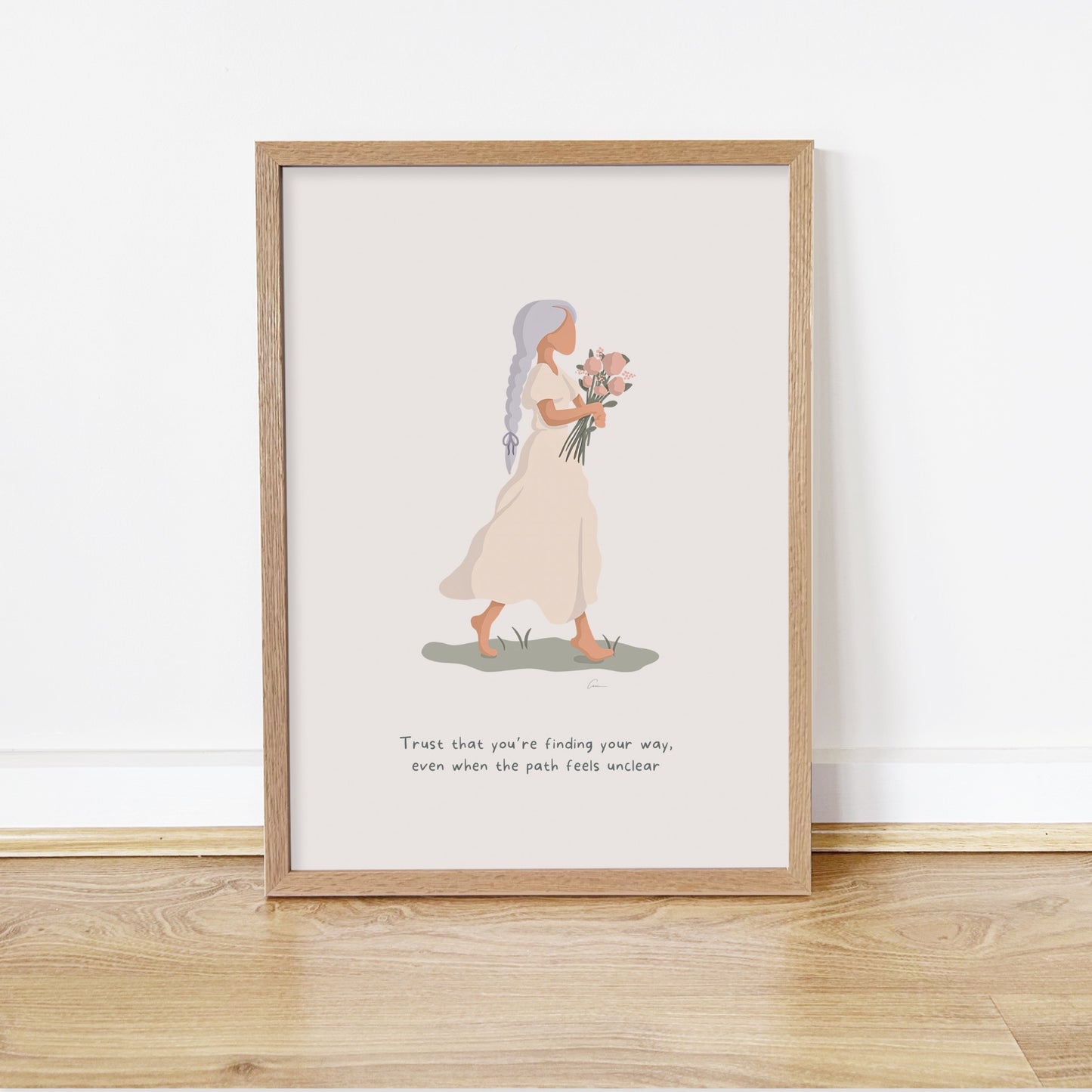 Trust Your Way - Calming Female Illustration Print *Pre-Order*