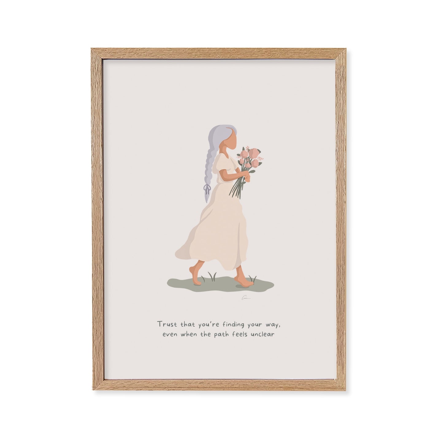 Trust Your Way - Calming Female Illustration Print *Pre-Order*