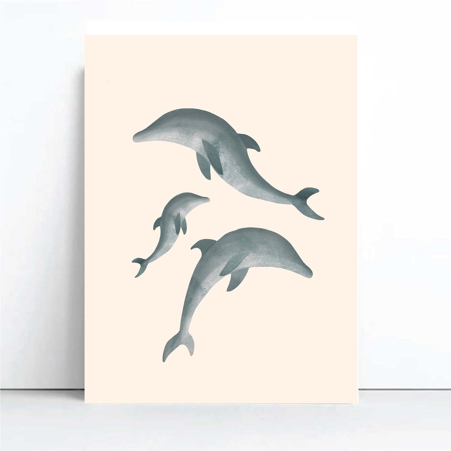 'Dolphin Dance' | Under the Sea Dolphin Wall Art Print