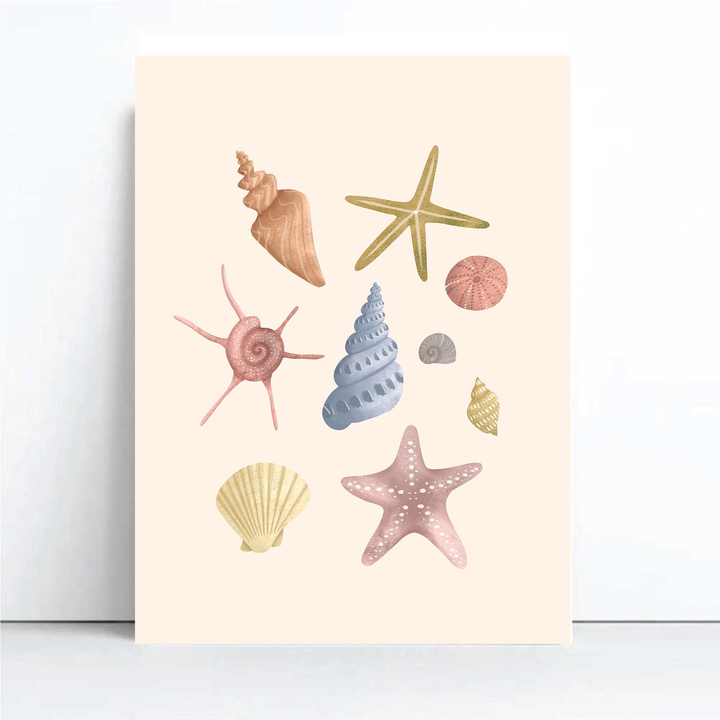 'Seashell Medley' | Under the Sea Shell Wall Art Print