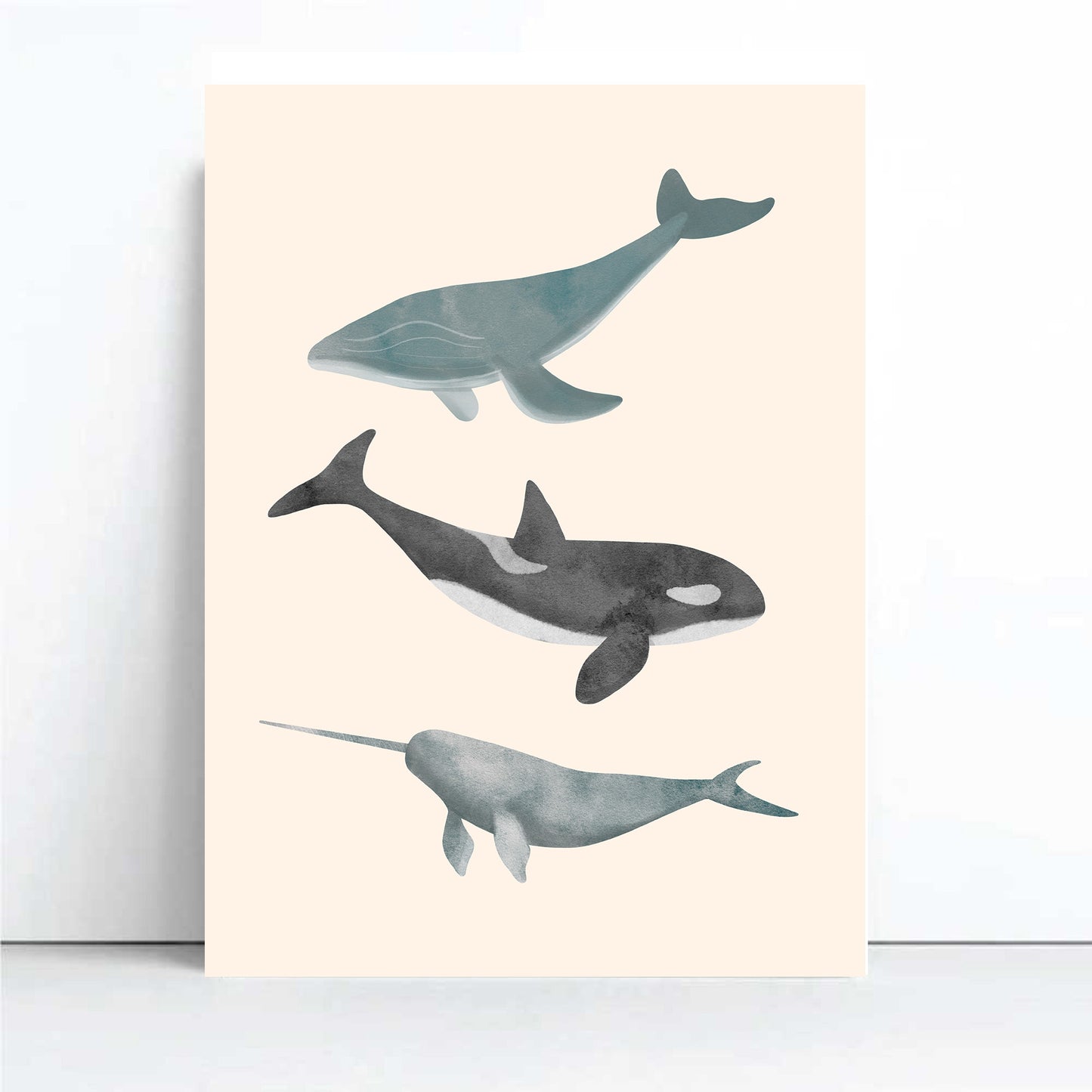 'Whale Trio' | Under the Sea Whales Wall Art Print