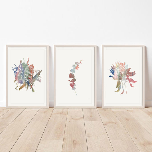 Wildflower Wall Art Print Collection One | Set of 3