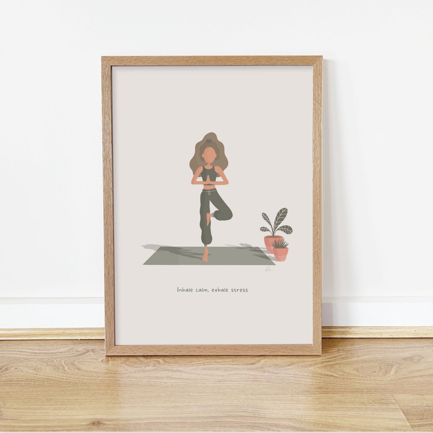 Yoga Pose – Calming Women’s Art Print