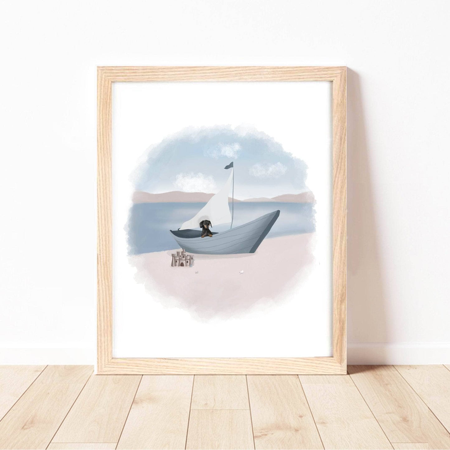 Dogs on Adventures Wall Art Print | Boat