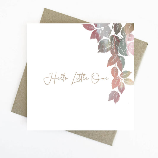 Hello Little One - Wildflower Greeting Card