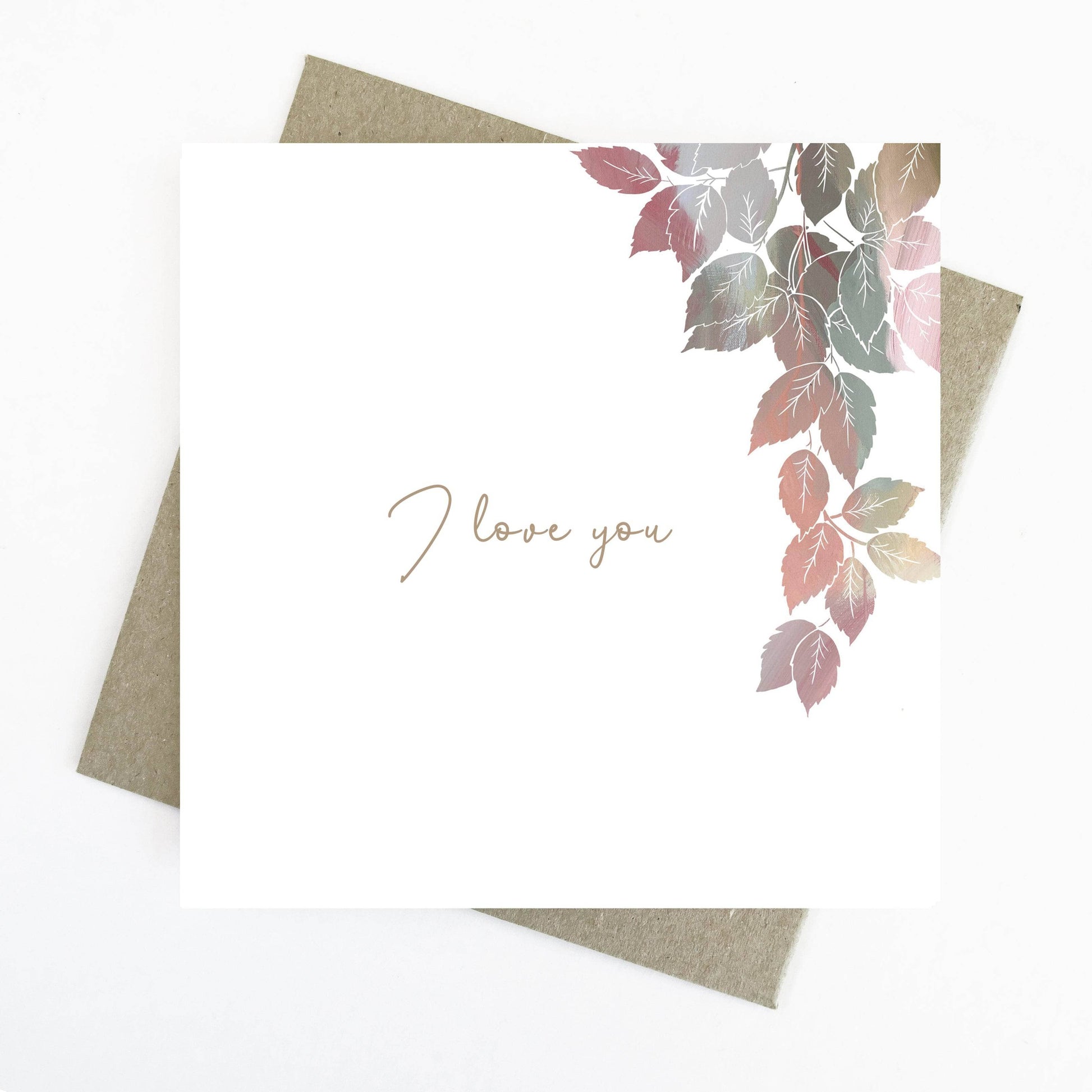I love you - Wildflower Greeting Card
