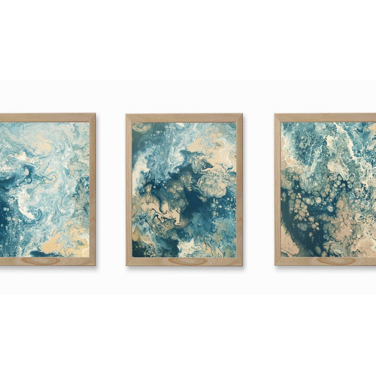 Ocean Blues Art Print Collection - Set of Three