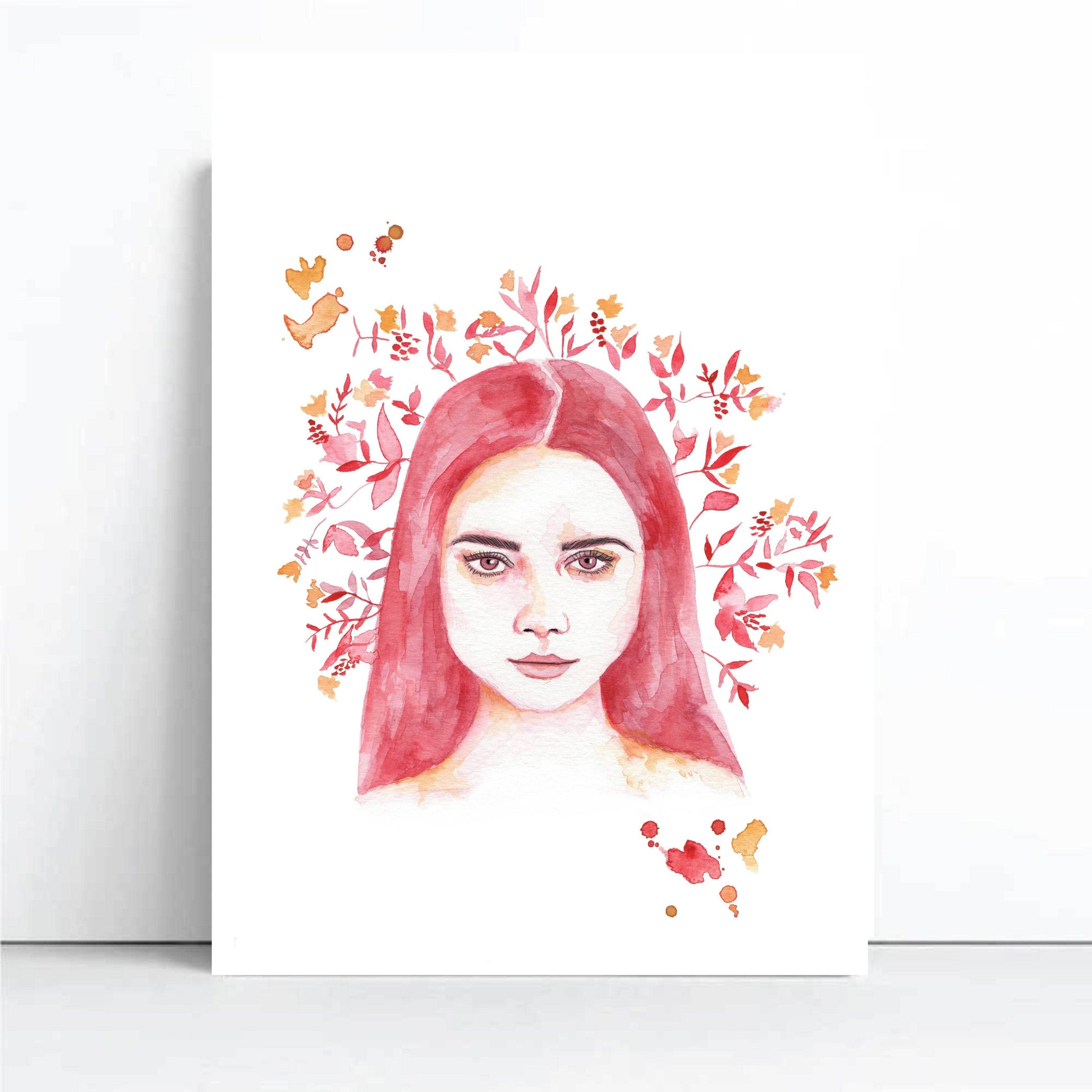 Scarlett | Watercolour Muse Art Print